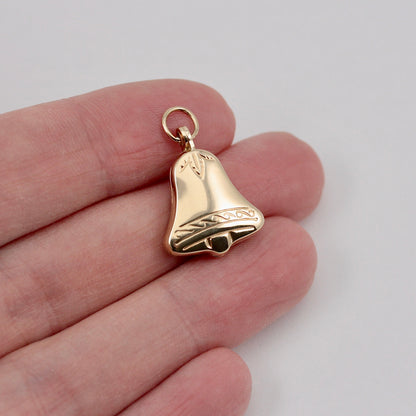Vintage 9ct Gold Bell Shaped Locket, 1987
