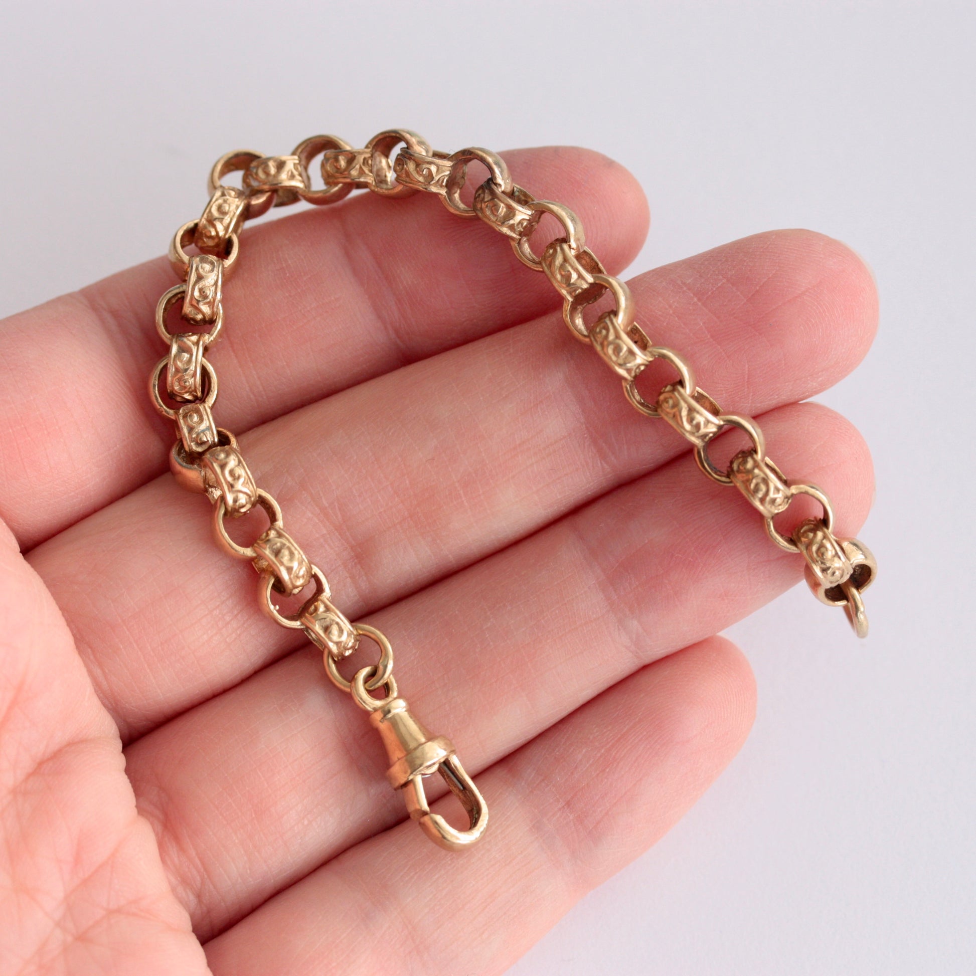 chunky gold belcher bracelet