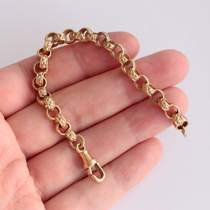 chunky gold belcher bracelet