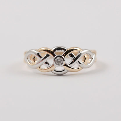 second hand diamond celtic ring
