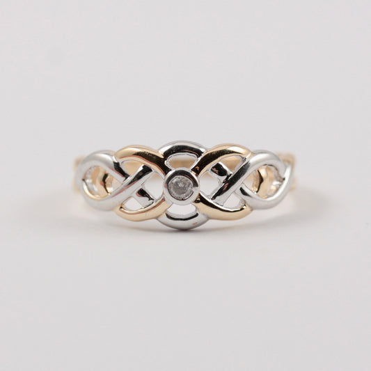second hand diamond celtic ring