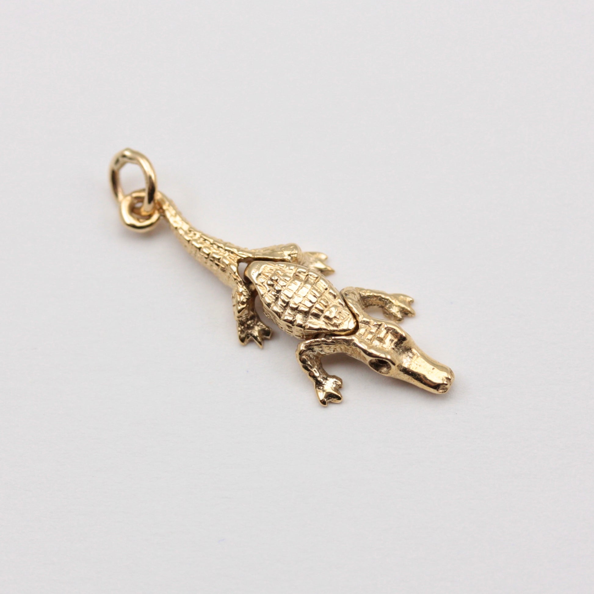 vintage crocodile charm