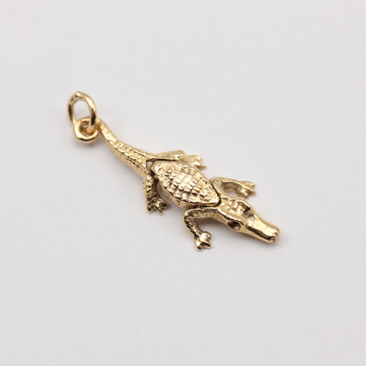 vintage crocodile charm