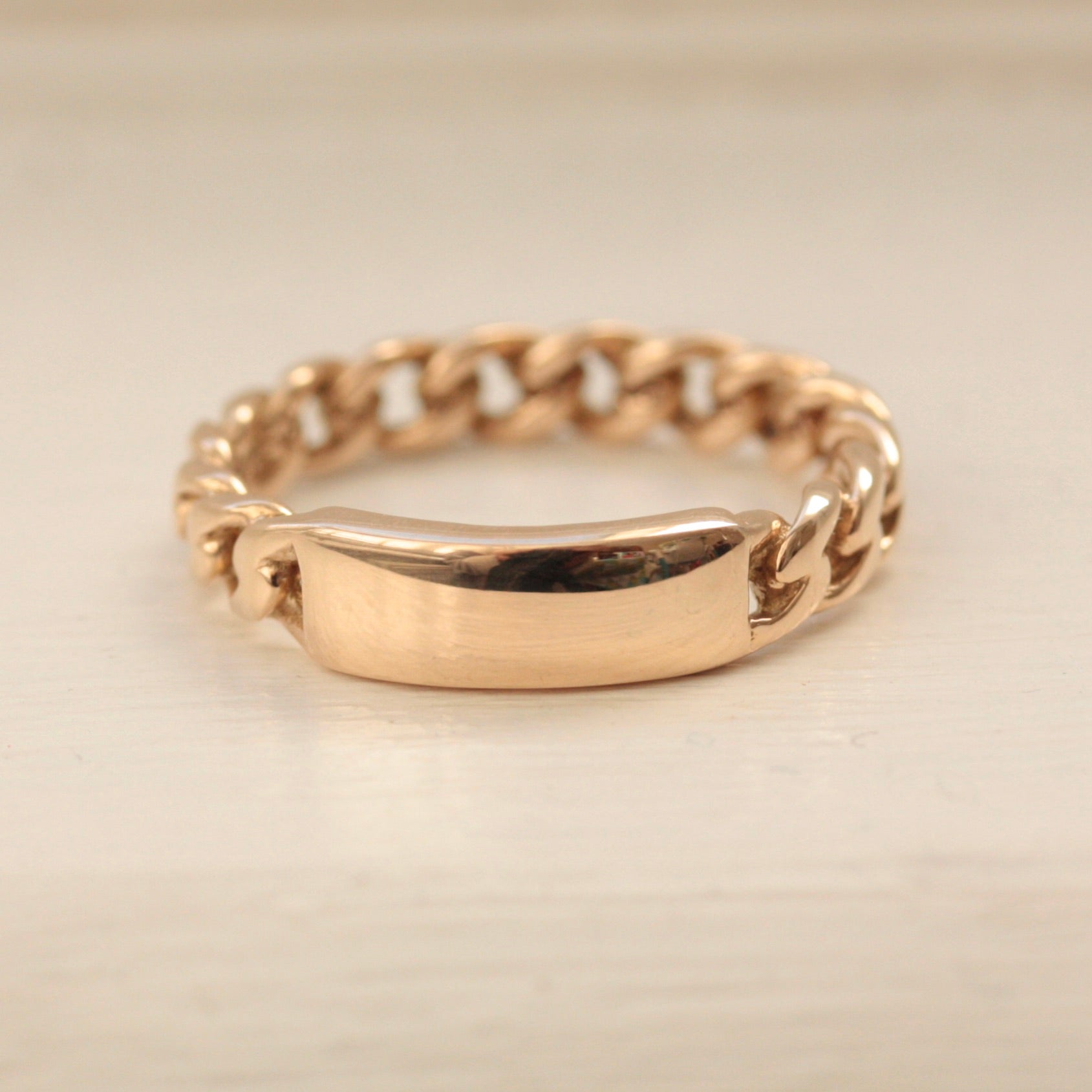 vintage curb chain ring