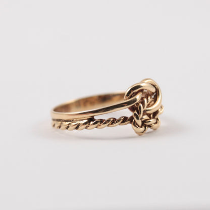 vintage 1970s knot ring