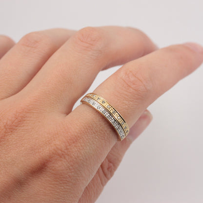 Pre-owned 9ct Gold Diamond Hidden Message Ring - 'Always'