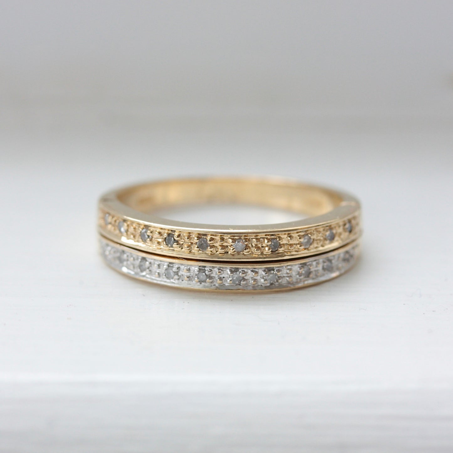 Pre-owned 9ct Gold Diamond Hidden Message Ring - 'Always'