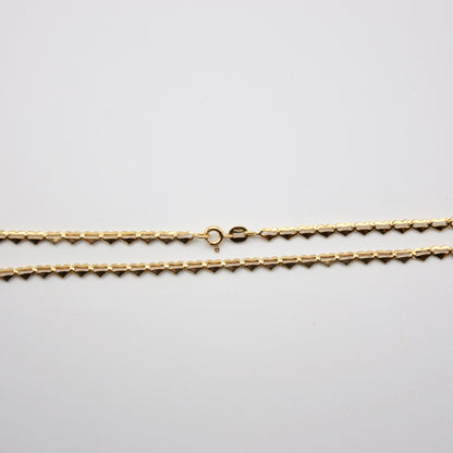Vintage 9ct Gold Heart Link Chain Necklace