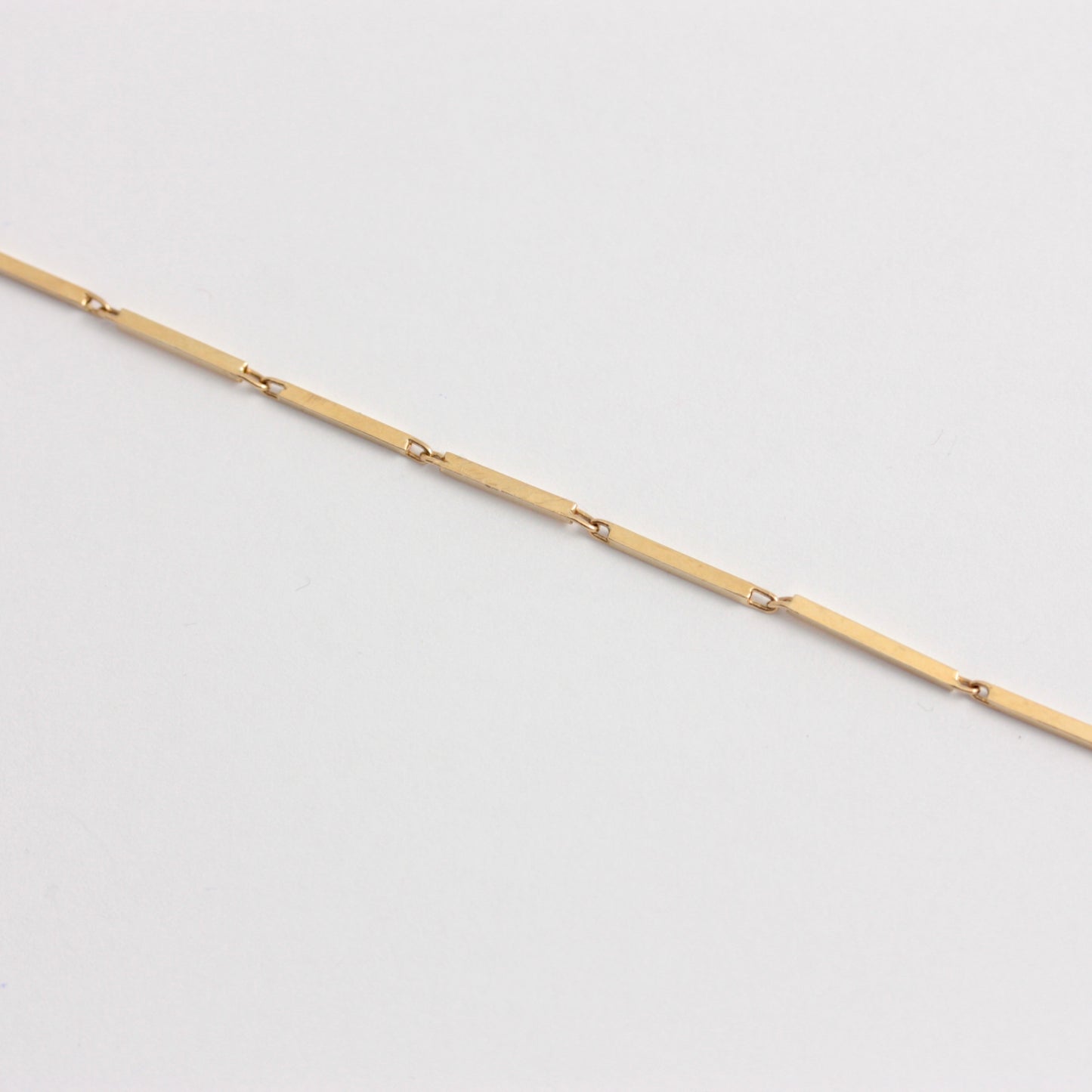 Vintage 9ct Yellow Gold Bar Bracelet, 1981