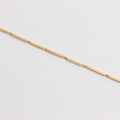 Vintage 9ct Yellow Gold Bar Bracelet, 1981