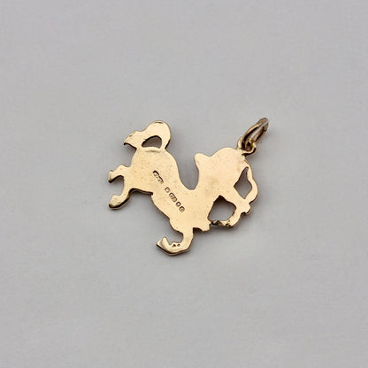 Vintage 9ct Gold Sagittarius Archer Zodiac Pendant / Charm, 1979