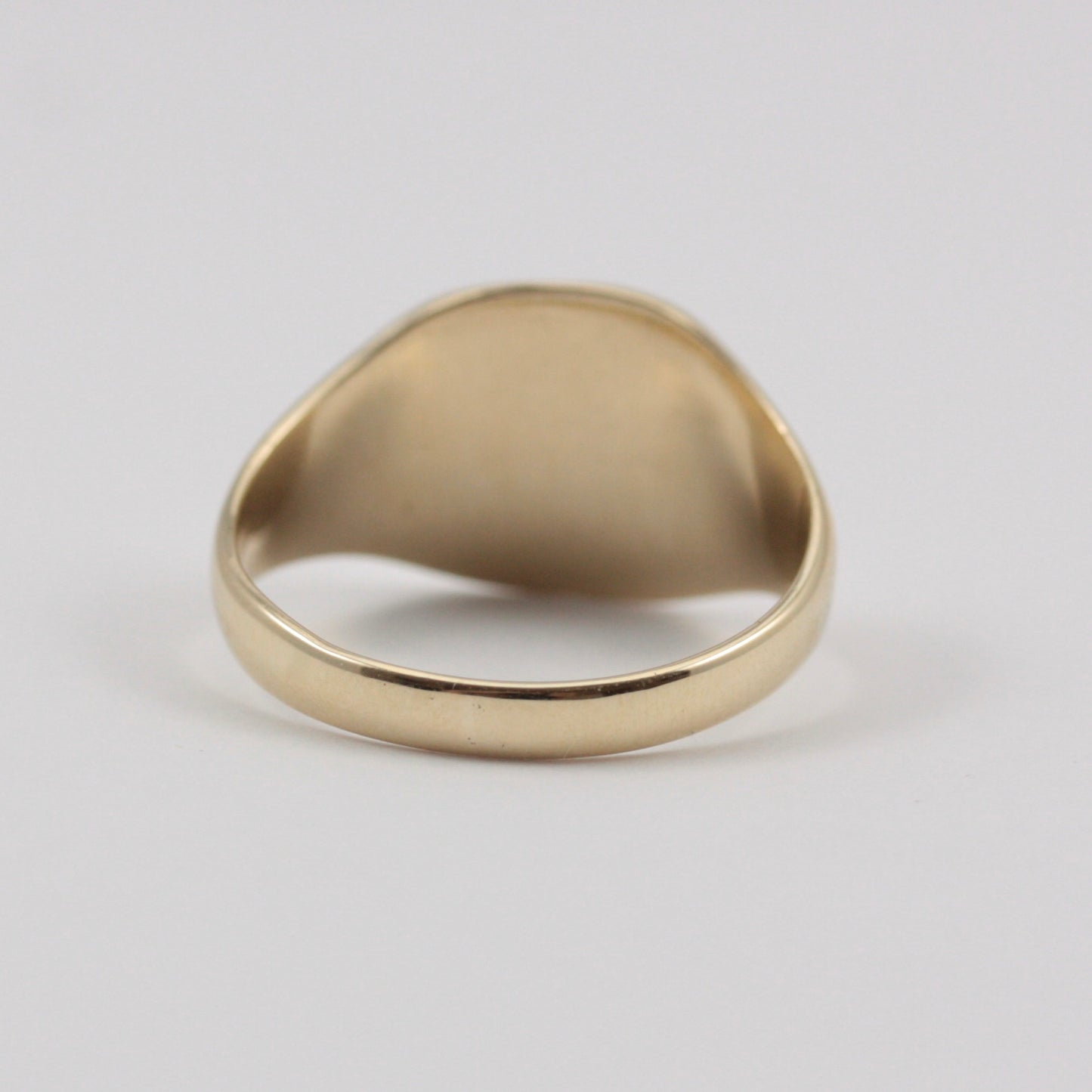 Vintage 9ct Gold Cushion Shaped Signet Ring, 1990