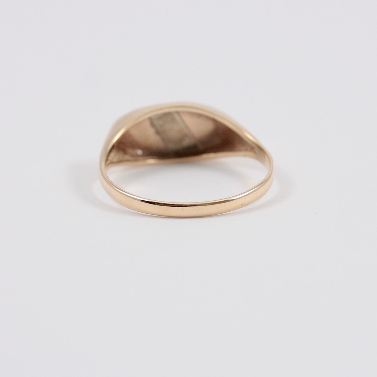 Vintage 9ct Three Colour Gold Signet Ring, 1988