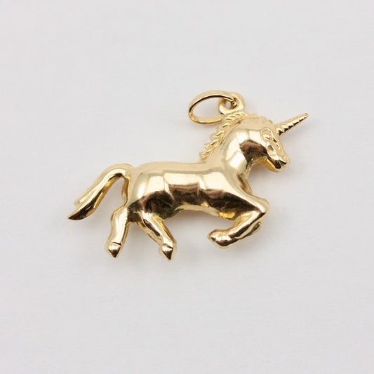 Pre-owned 9ct Gold Unicorn Charm