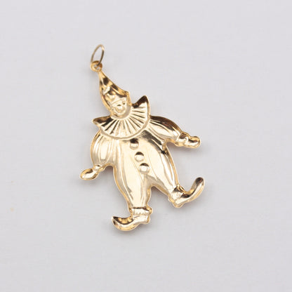 Vintage 9ct Gold Clown Pendant