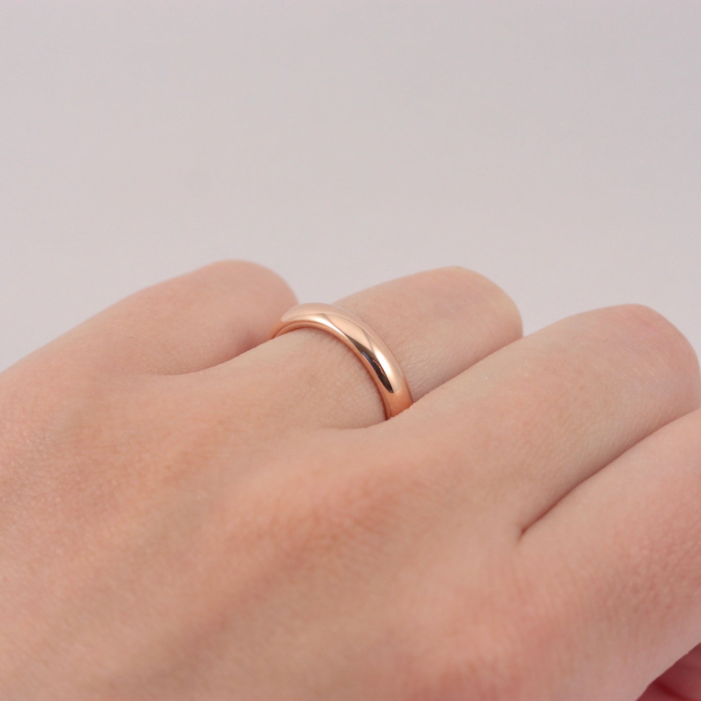 Chunky Vintage 9ct Rose Gold Ring, 1939