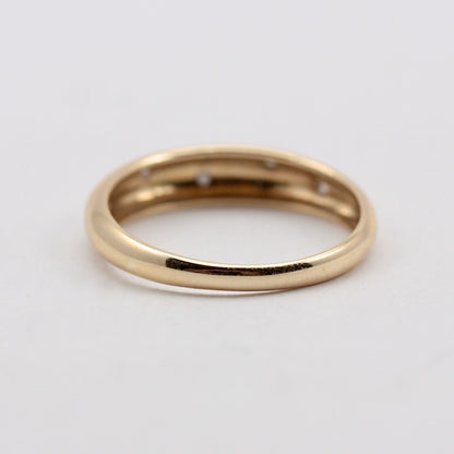 Pre-owned 9ct Gold Diamond Hearts Ring