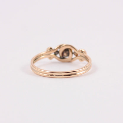 Antique Victorian 9ct Gold Keeper Knot Ring, 1896