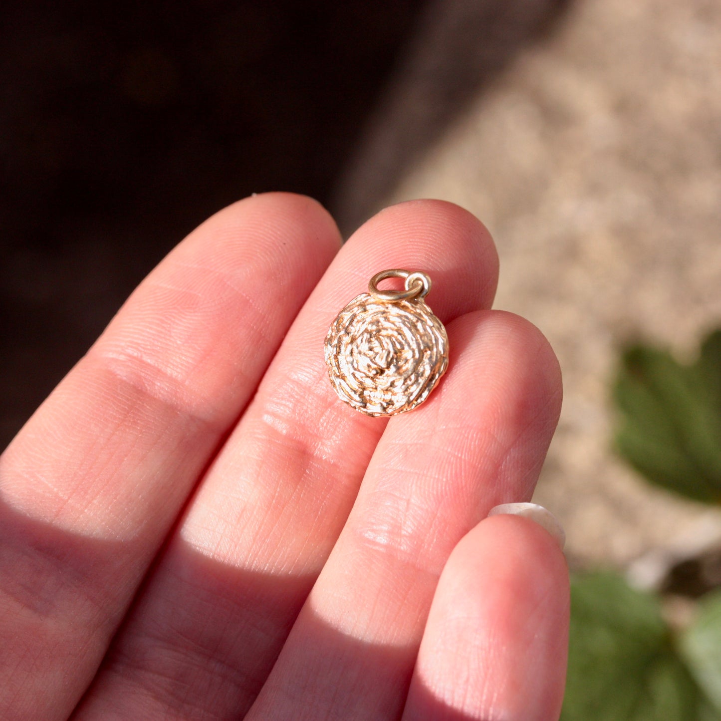 Vintage 9ct Gold Nest Charm with Three Pearl "Eggs" 1972