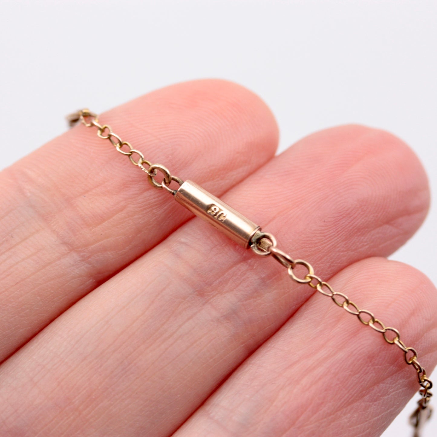 Delicate Antique Yellow Gold Fancy Link Necklace