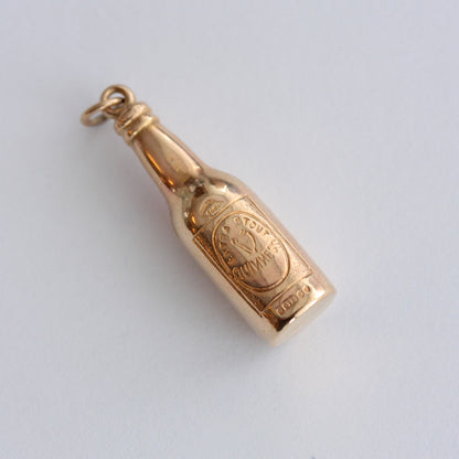 Vintage 9ct Gold Guinness Bottle Charm, 1969