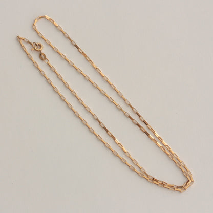 Pre-owned 9ct Gold Paper Link Chain Necklace, 20 inches, Unoaerre