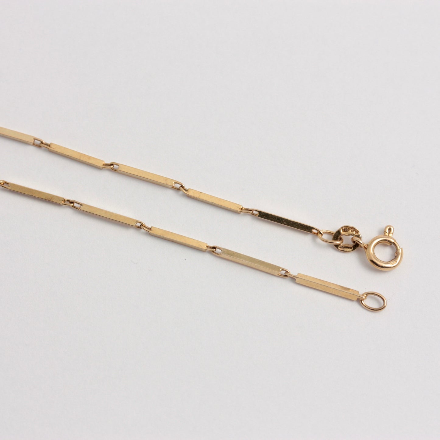 Vintage 9ct Yellow Gold Bar Bracelet, 1981
