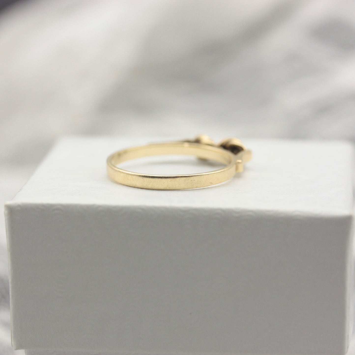 Vintage 14ct Yellow Gold Knot Front Ring, 14K Gold, Size M 1/5