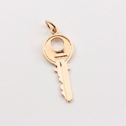 Vintage 9ct Gold Yale Key Charm, 1967