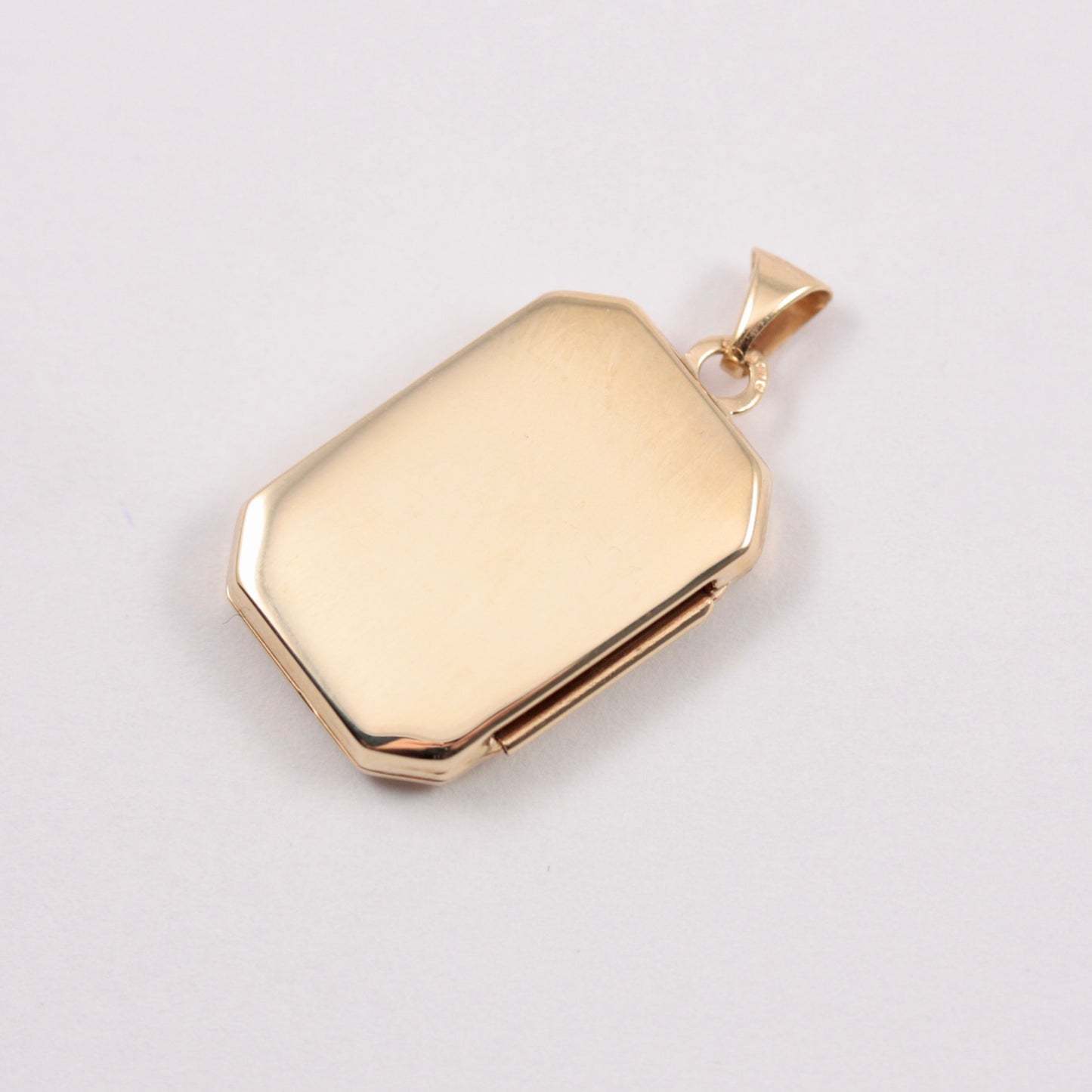 Vintage 9ct Gold Ingot Style Locket 2000 Millennium Hallmarked