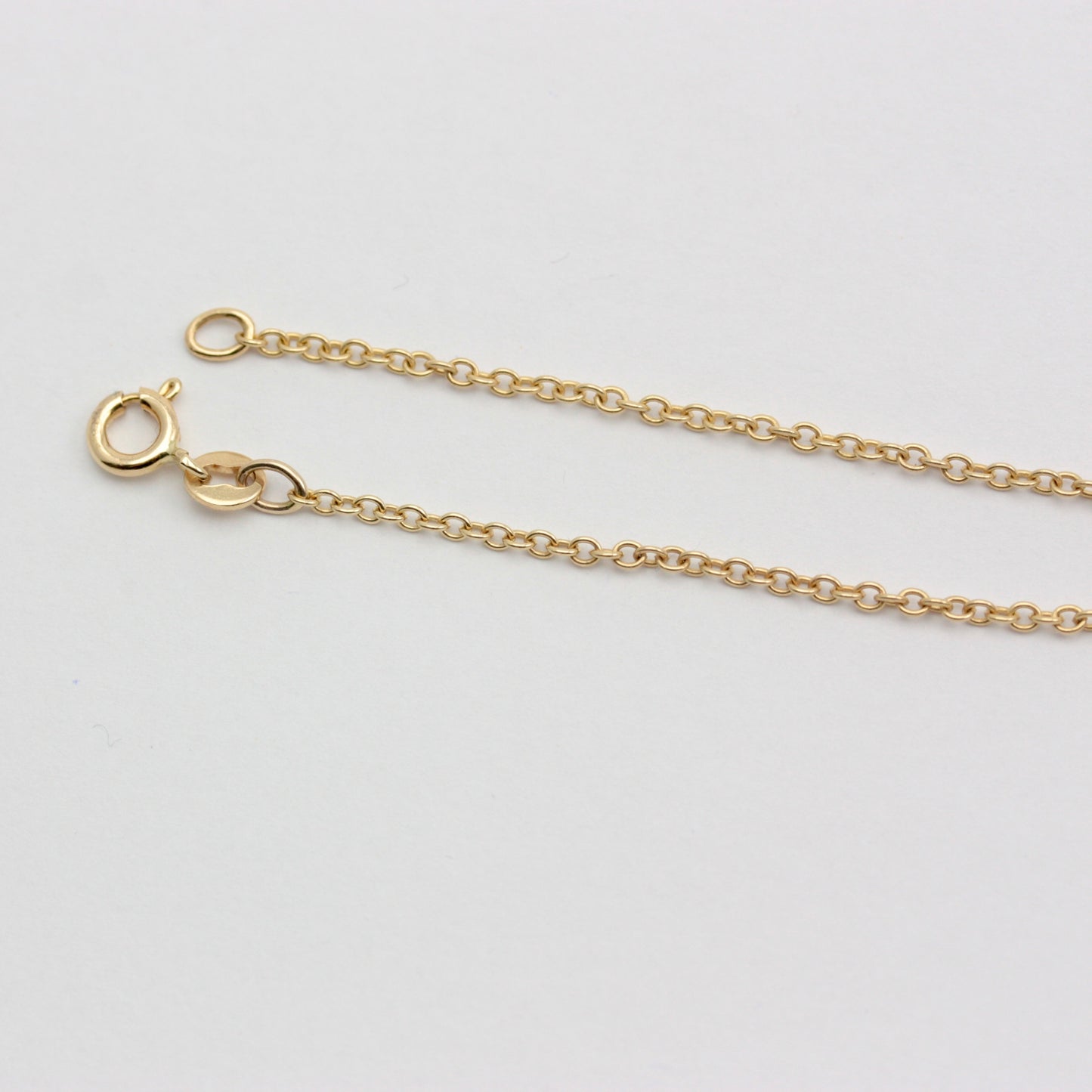 Modern Pre-owned 14Kt Gold Ball and Cable Chain Bracelet