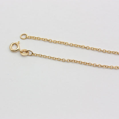 Modern Pre-owned 14Kt Gold Ball and Cable Chain Bracelet