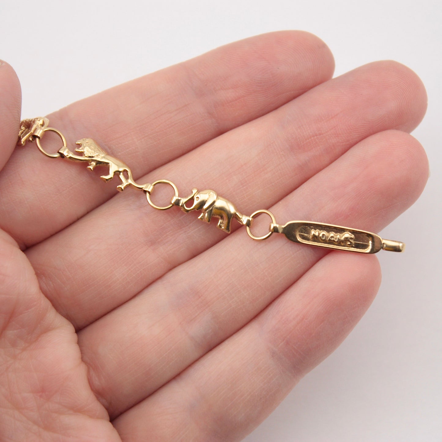 Vintage 9ct Gold Noah's Ark Bracelet