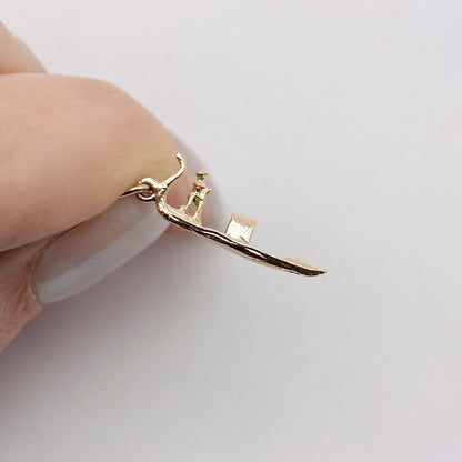 Vintage 9ct Gold Venice Gondola Charm