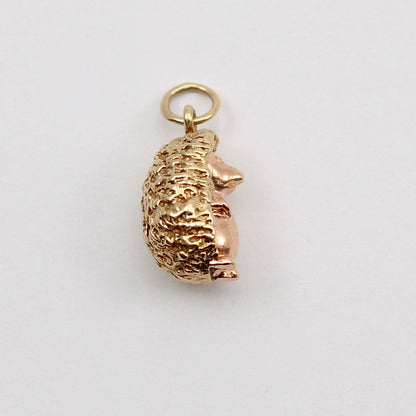 Vintage 9ct Yellow and Rose Gold Hedgehog Charm, 1994