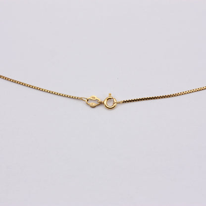Short Vintage 9ct Gold Triple Strand Necklace, 1980
