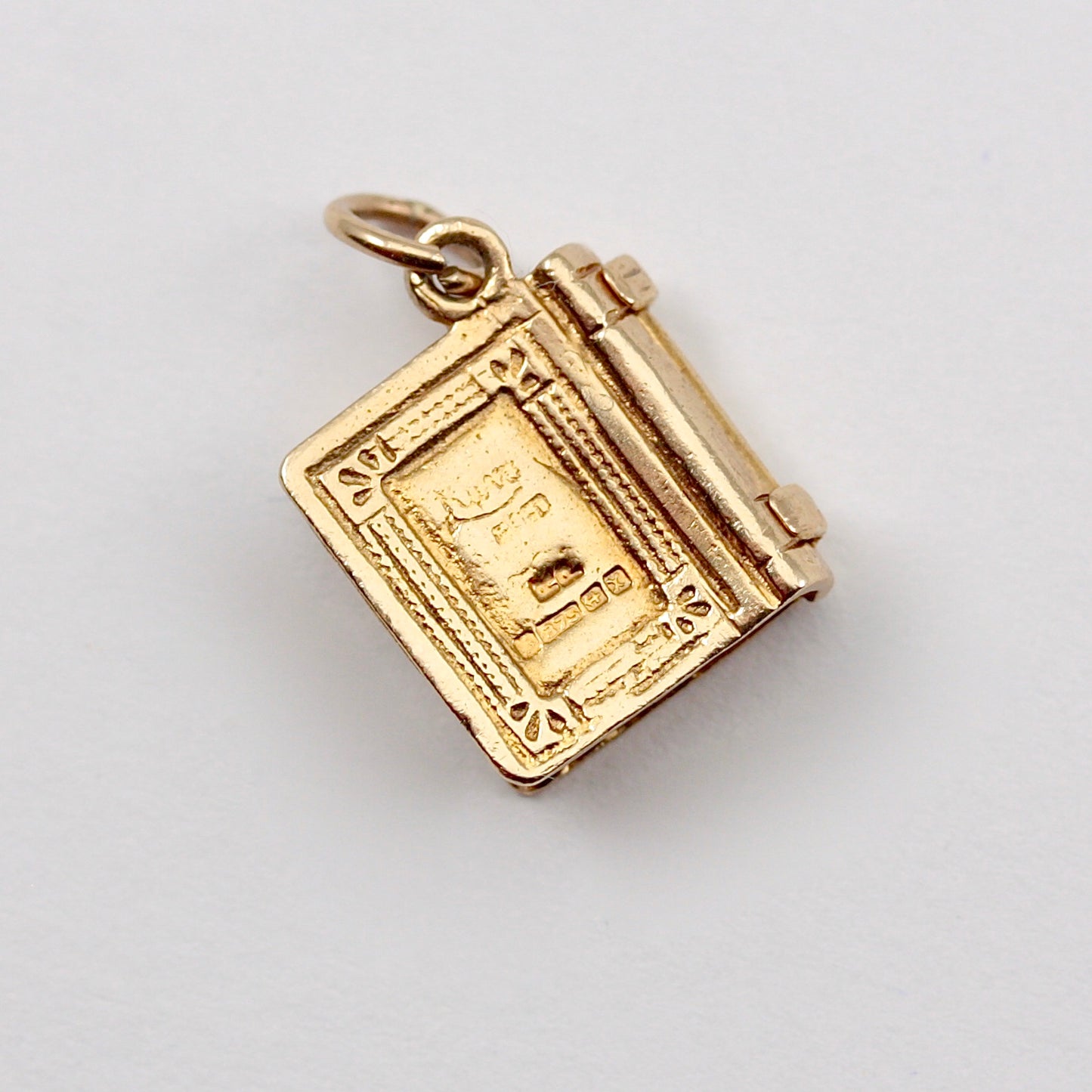 Vintage 9ct Gold Opening Lord's Prayer / Bible Charm, by NUVO, 1972