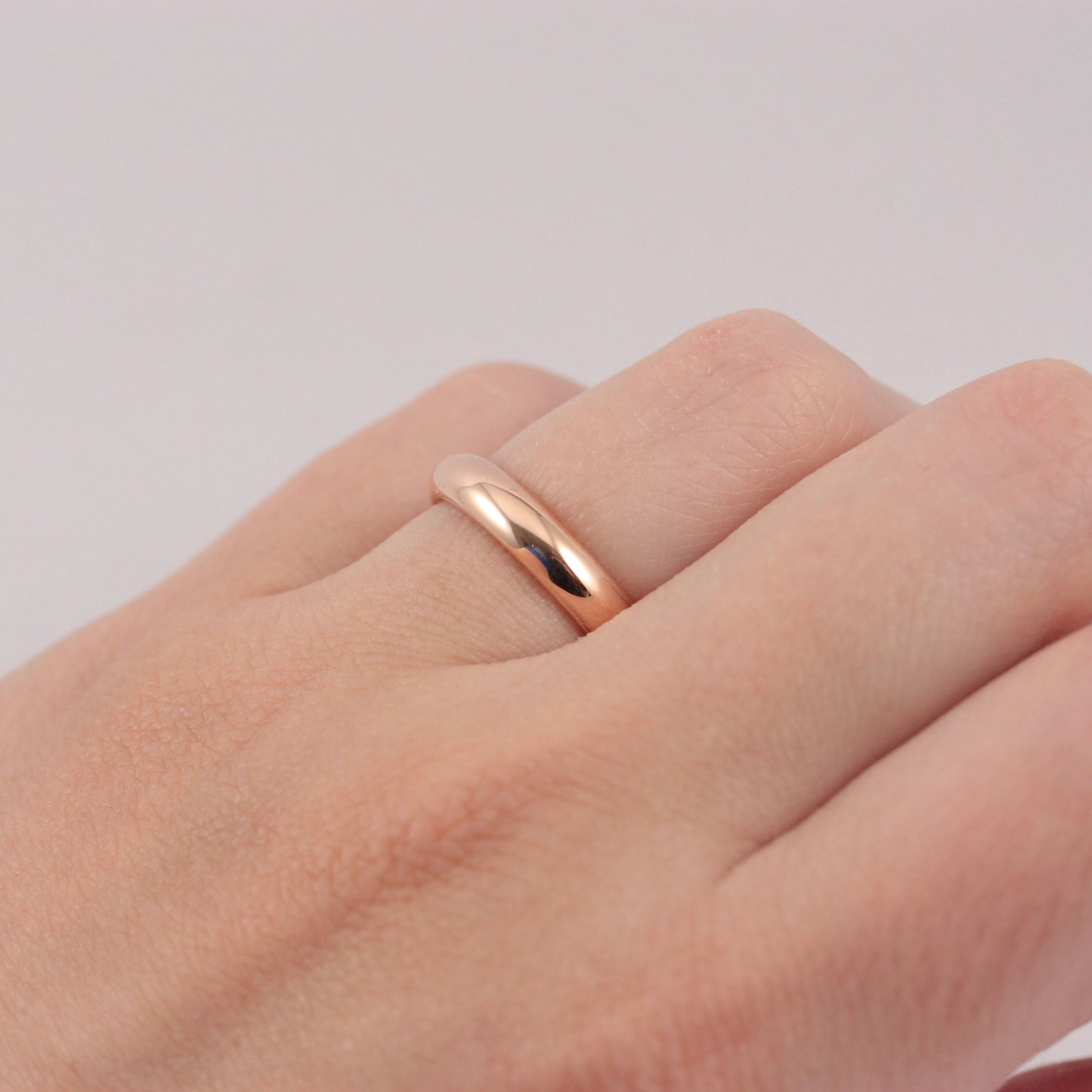 Chunky Vintage 9ct Rose Gold Ring, 1939