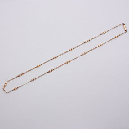 Delicate Antique Yellow Gold Fancy Link Necklace