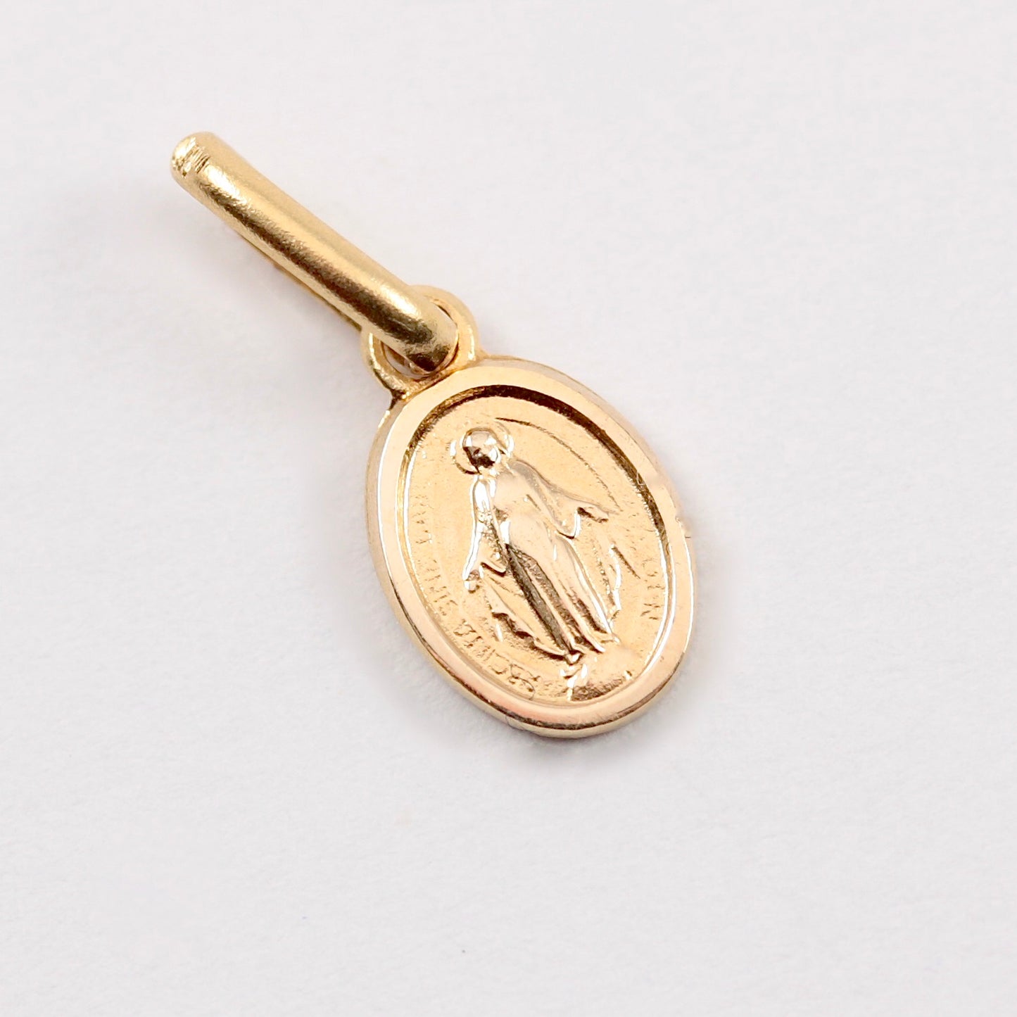 Tiny Pre-owned 14ct Gold Mary Charm / Pendant 