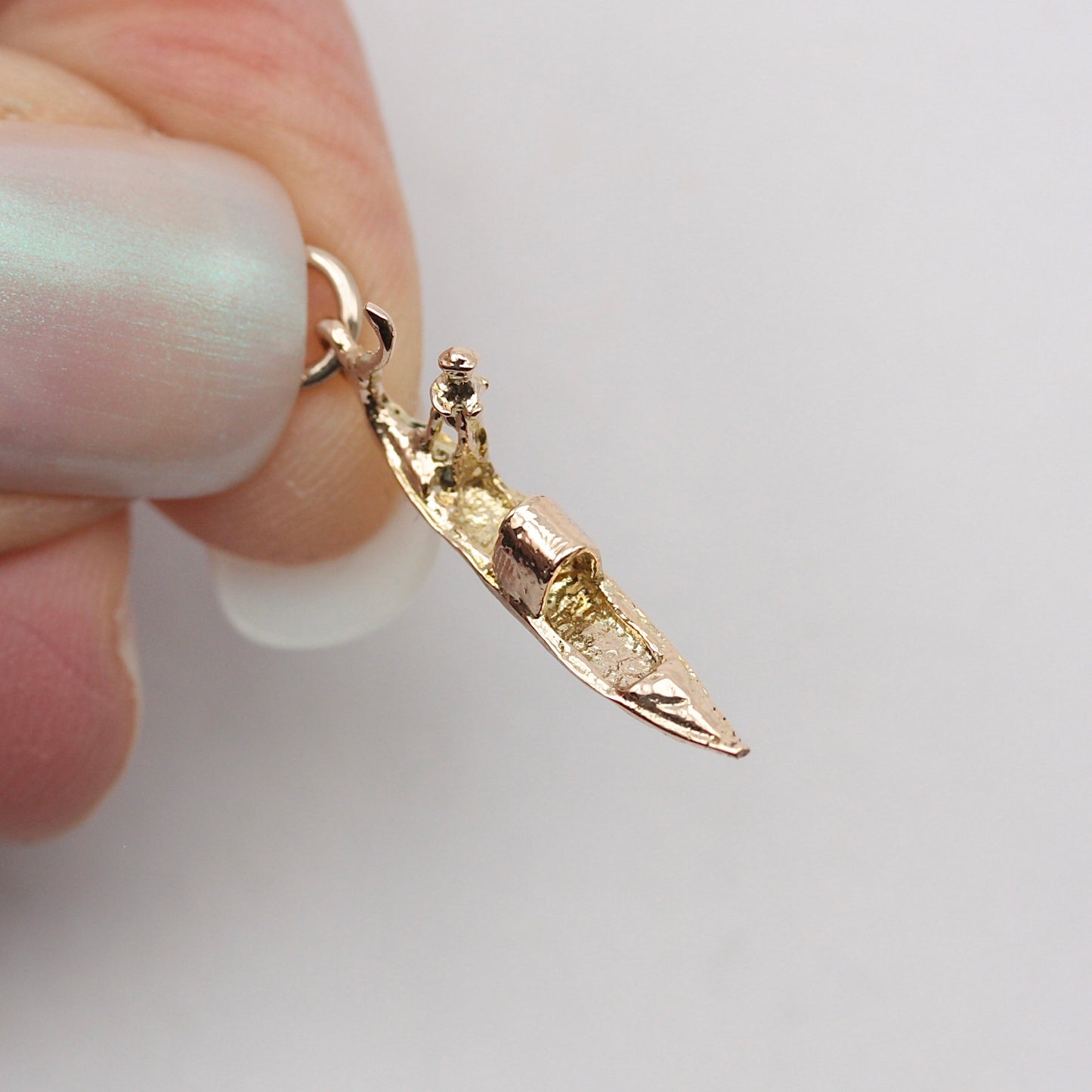 Vintage 9ct Gold Venice Gondola Charm
