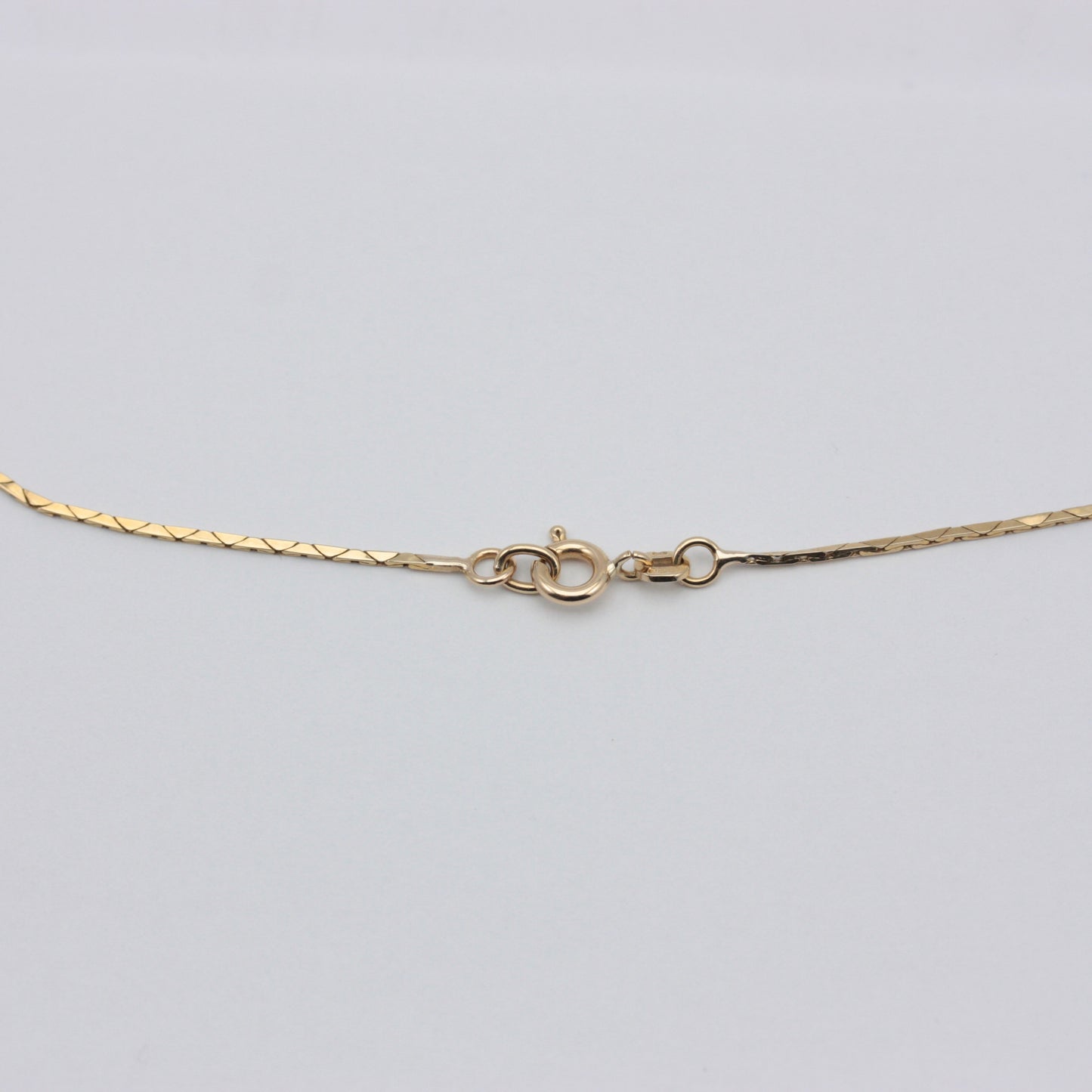 Vintage 9ct Gold Double Strand Flat Chain Necklace, 1978