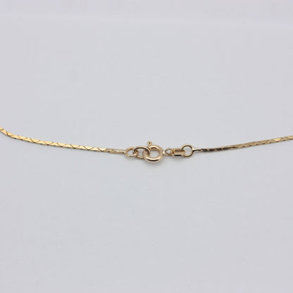 Vintage 9ct Gold Double Strand Flat Chain Necklace, 1978