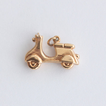 Vintage 9ct Gold Scooter Charm, 1959