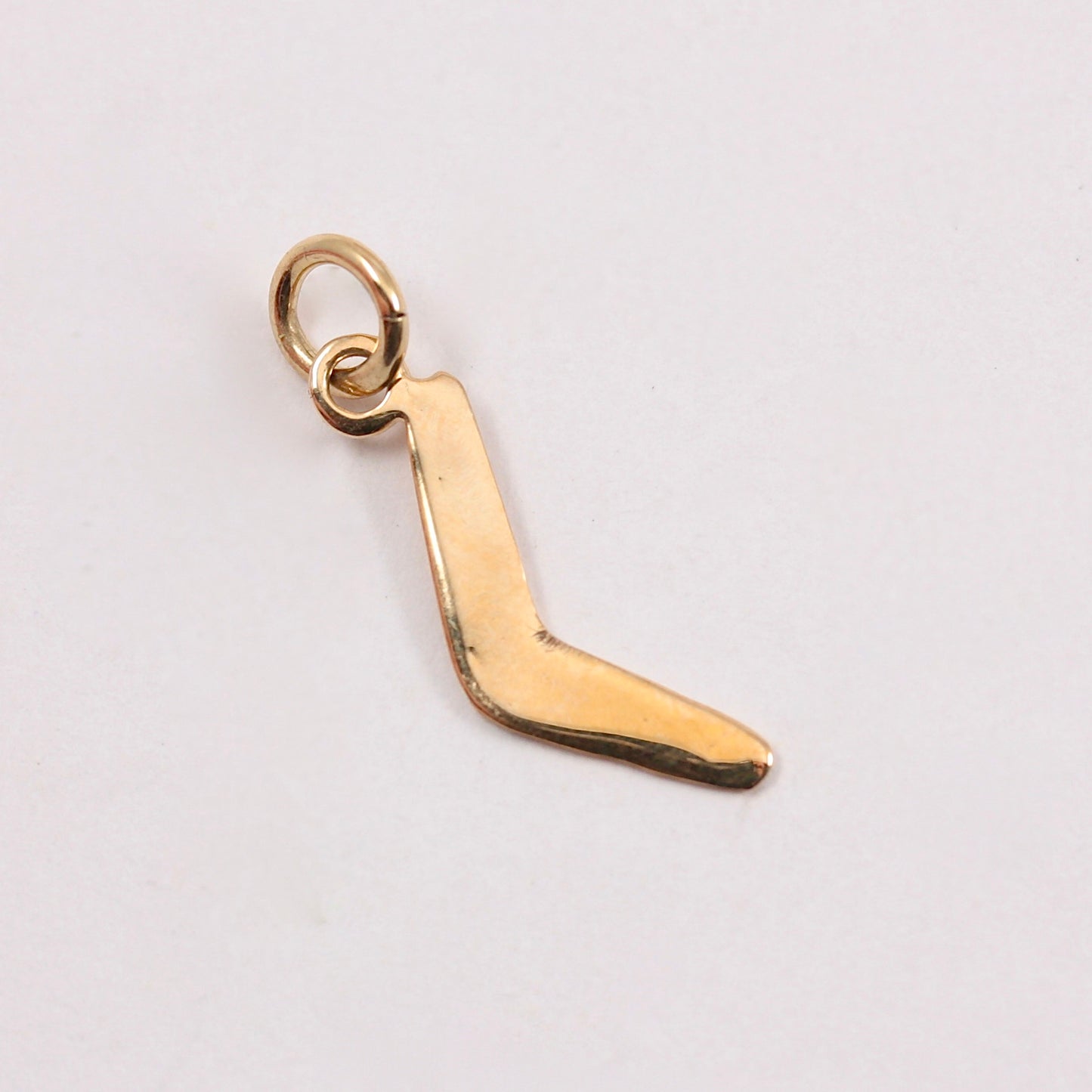 Vintage 9ct Gold Boomerang Charm