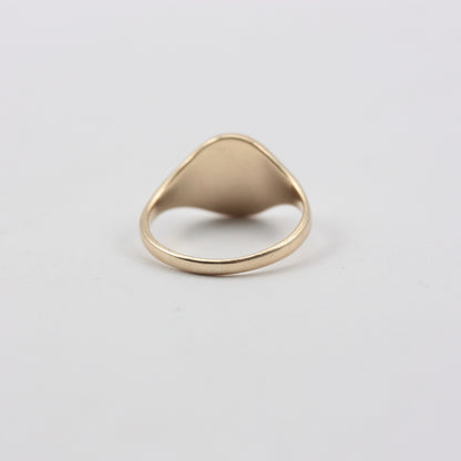 Vintage 9ct Gold Initial C Signet Ring