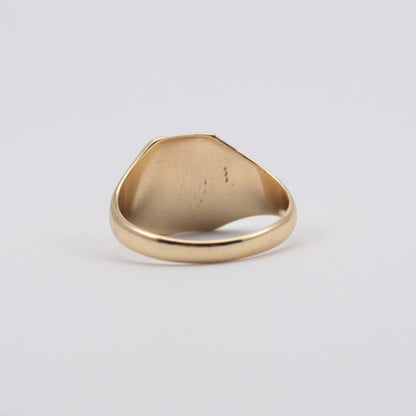 Vintage 9ct Gold Rectangle Shaped Signet Ring