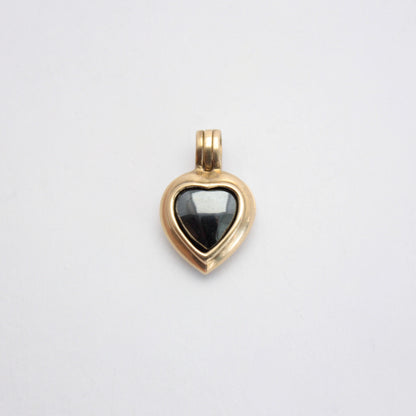 Pre-owned 9ct Gold Heart Pendant + 7 Interchangeable Gemstones