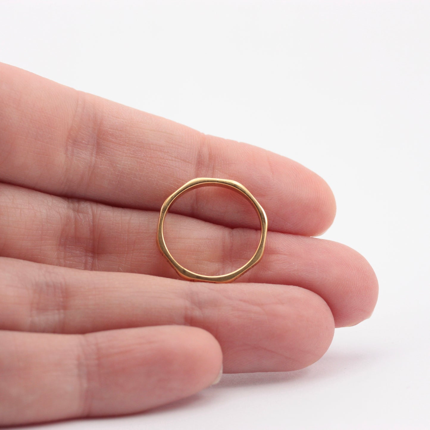 Vintage 22ct Gold Orange Blossom Octagon Ring, 1949