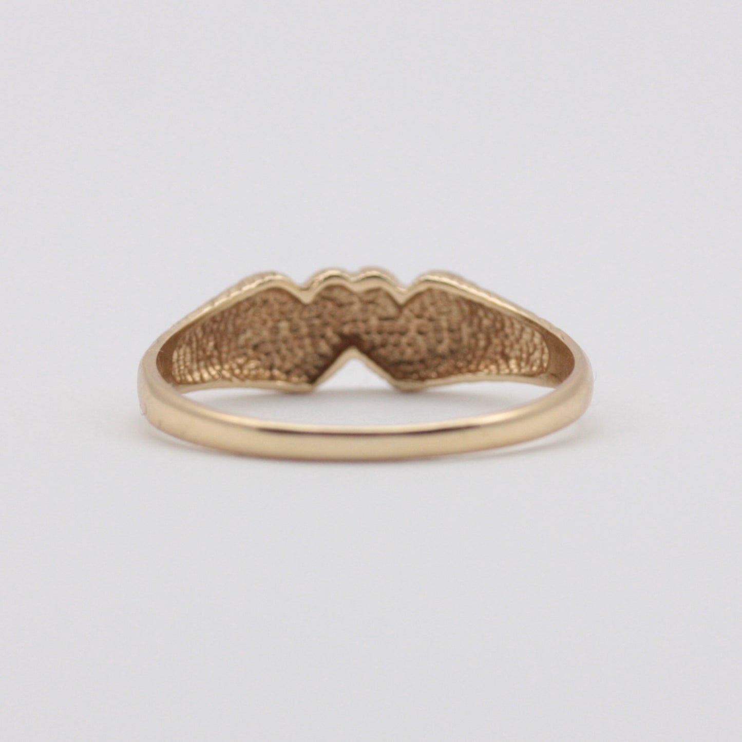 Vintage 9ct Gold Double Heart Ring, 1988